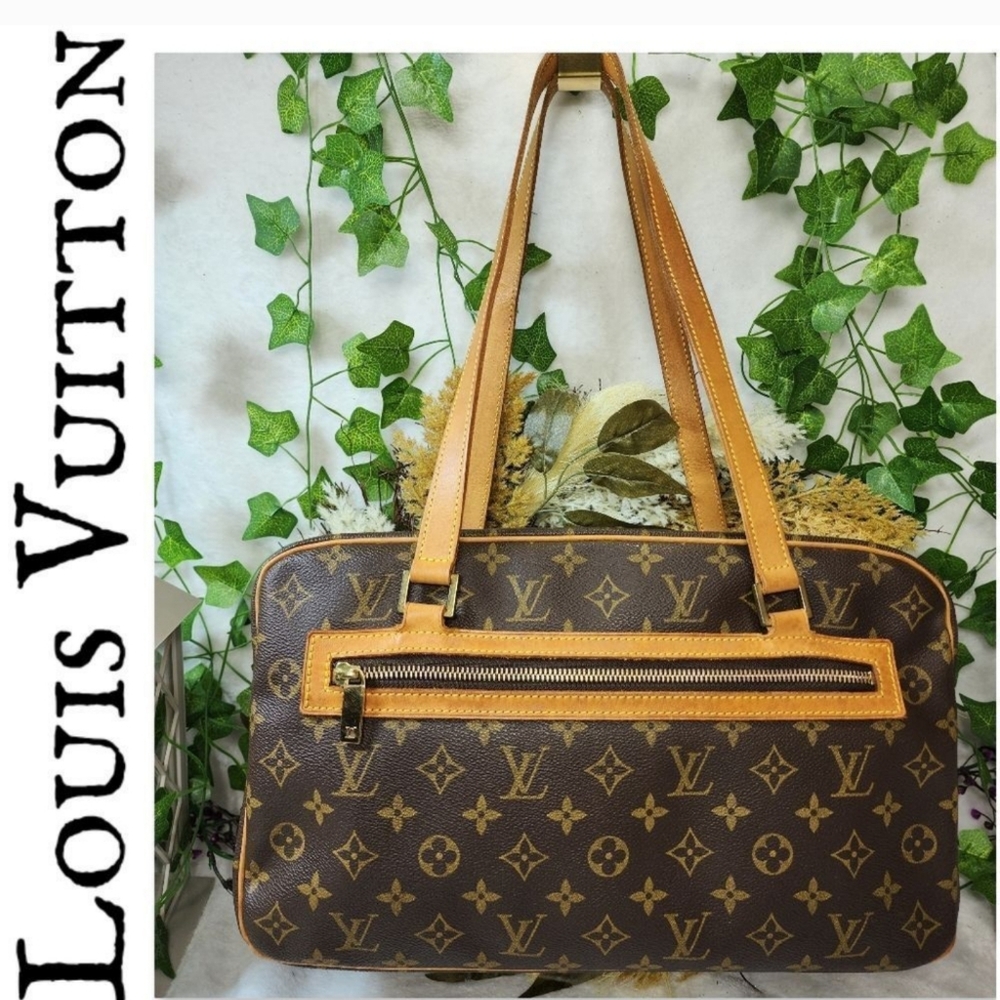 Louis Vuitton Brown and Tan Monogram Tote